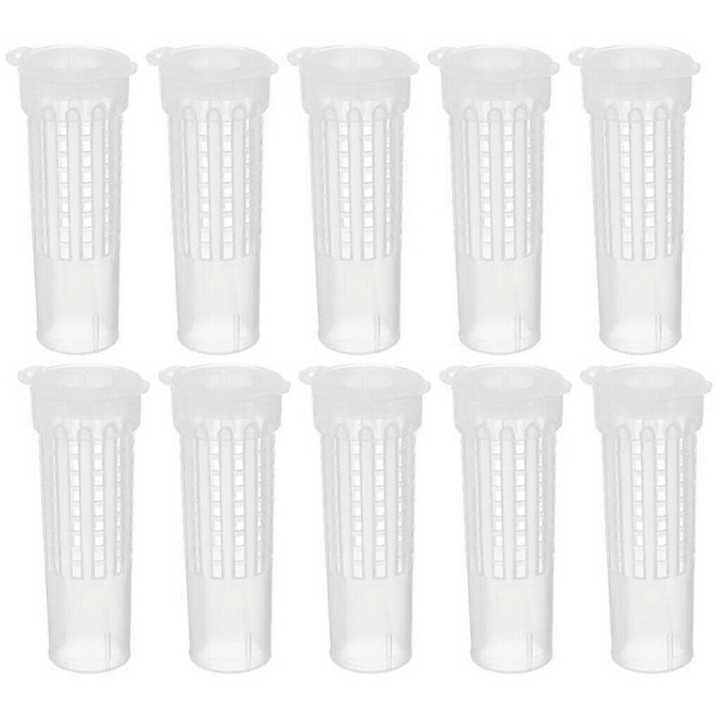 130 Pcs Queen Rearing System Cell Cups Holder Box Cage Beekeeping Tool Kit -
