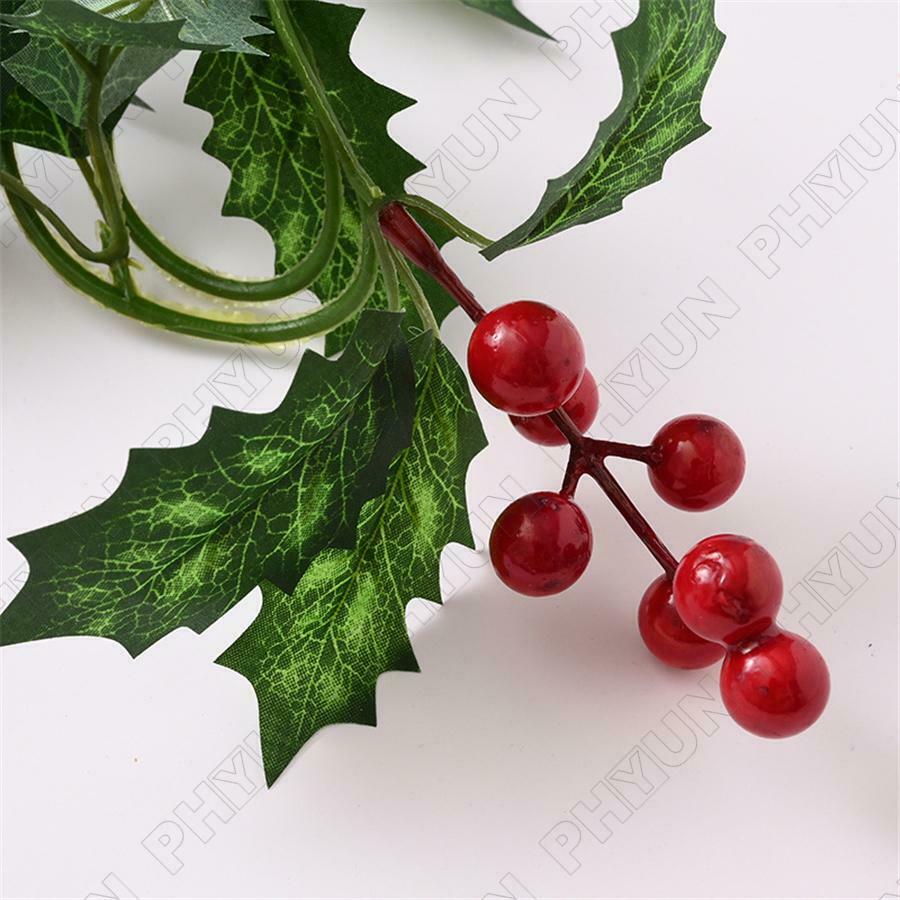 2M Christmas Garland Artificial Wreath Rattan Decor Pine Cones Rattan Leaves