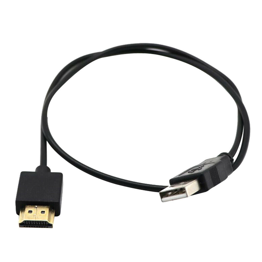 USB To HDMI Cable 0.5m, USB To HDMI Charging Cable Cord Adapter for DVD HDTV .