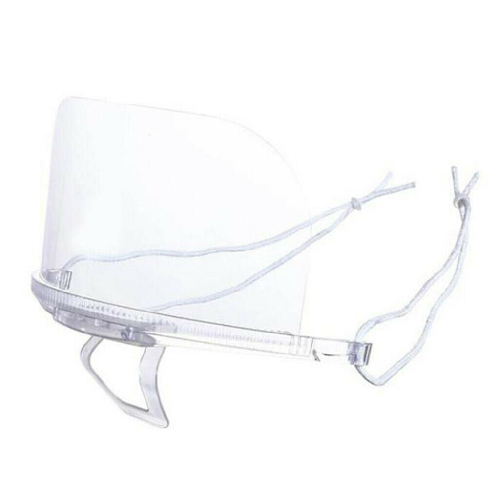 10PCS Transparent Mouth Shield Visor Cover Protective Restaurant Hotel