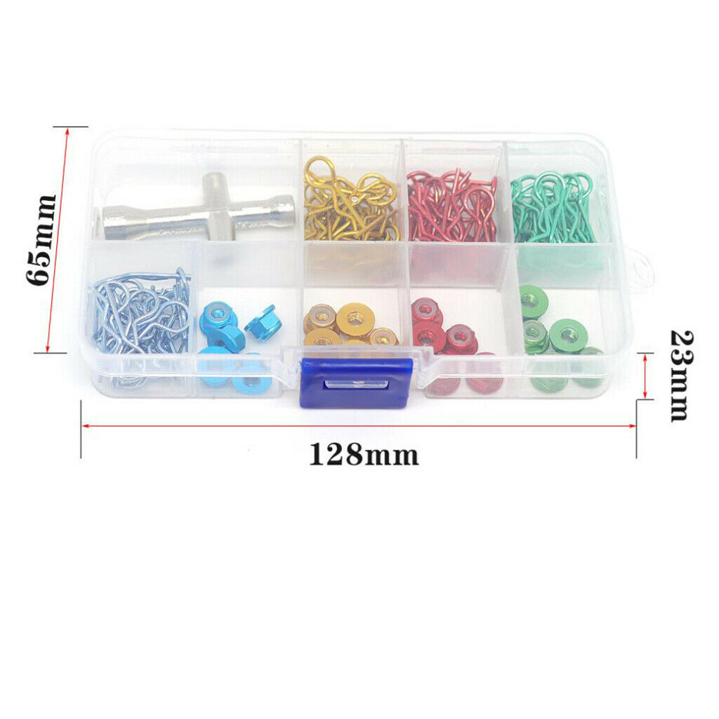 101x RC Body Shell R Clips Pin for 1/10 1/12 RC Car Buggy Truck Accessory
