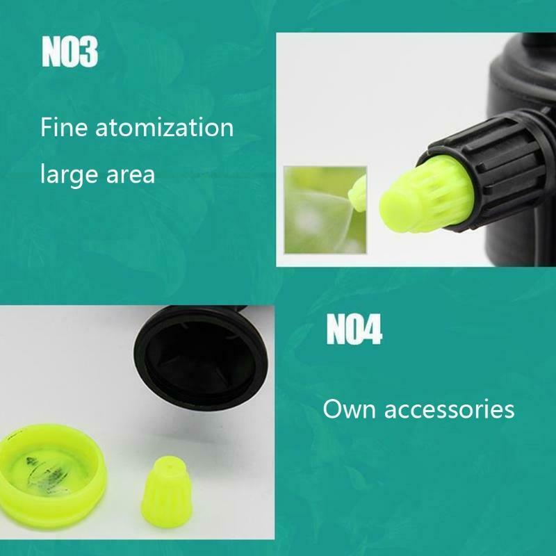 Foam Sprayer Handheld Pump Air Pressure Nozzle 2L Wash Watering Can Outdoor