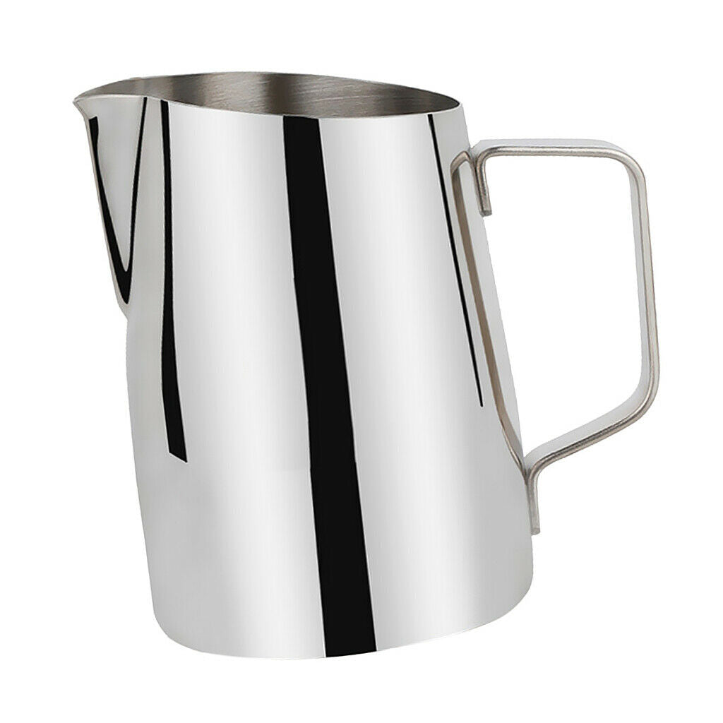 Milk Frothing Pitcher 15oz/ 450ml Steaming Pitcher Stainless Steel Milk/