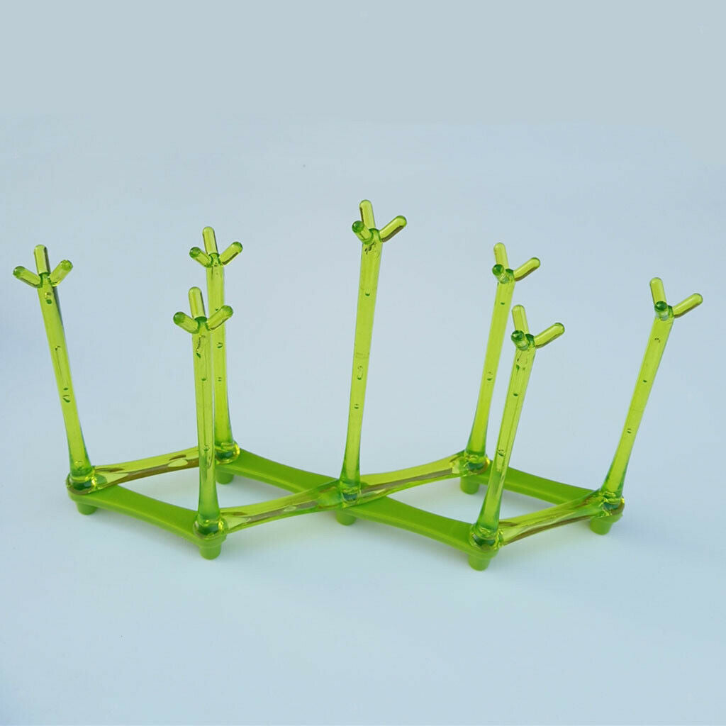 1pc Foldable Drying Rack Sports Drainer Stand Dryer Tree Kitchen Countertop