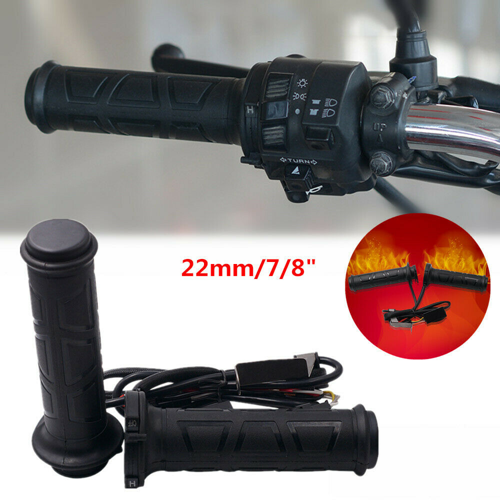 22 mm Adjustable Motorcycle Electric Heated Handle bar Motorbike Heating Grips