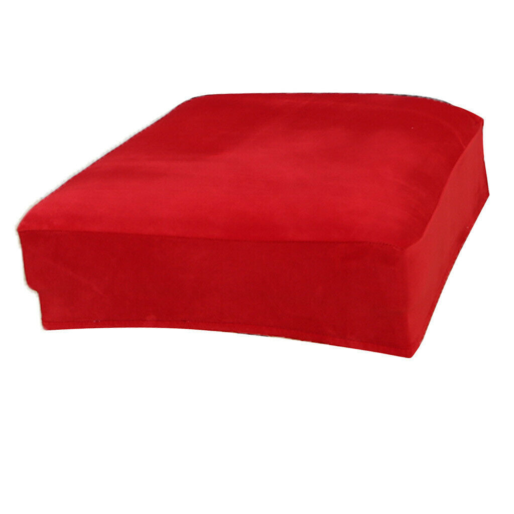 Velvet Polyester Stretch Wedding Banquet Dining Chair Seat Cover  Red