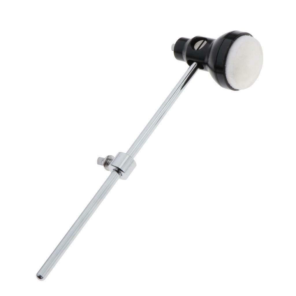 Bass Drum Pedal Beater Head Mallet Hammer Head Stainless steel shaft Accs