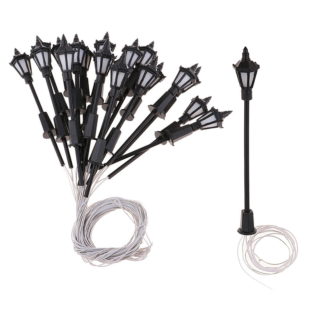 180Pcs 65mm 1:150 N Scale LEDs Lights Mini for Parking Street Garden Diorama