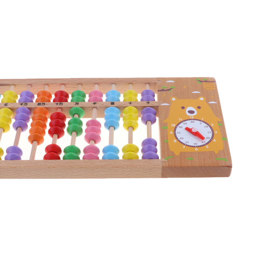 Rainbow Wooden Counting Bead Abacus, Educational Toys For Toddlers, Preschool