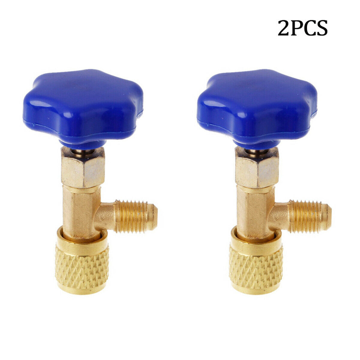 2PCS Car Air Conditioning Refrigerant Opener R134a A/C 1/2" Distributor Adapter