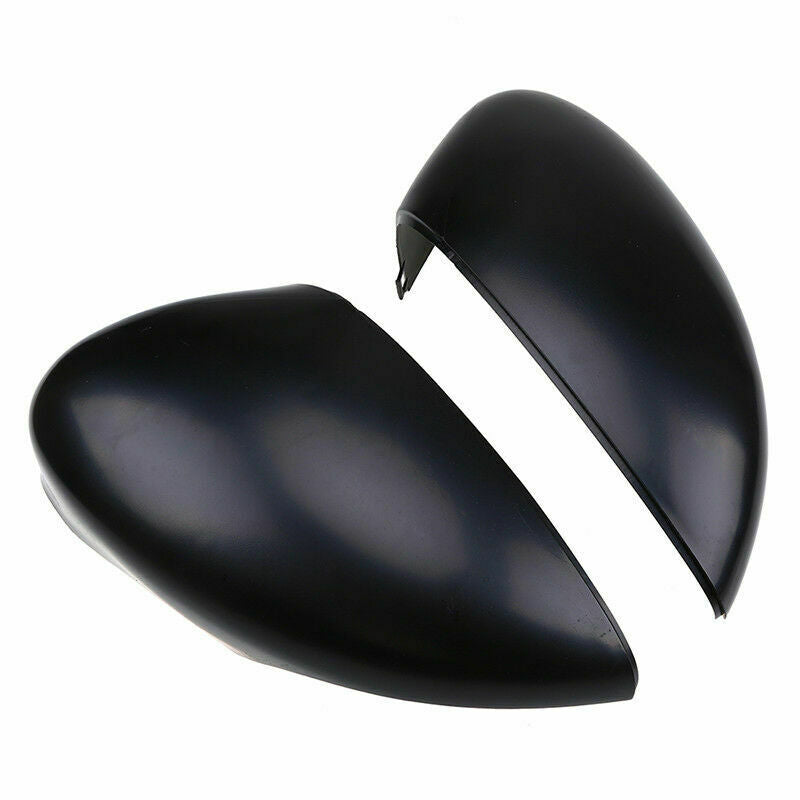 Matte Black Side View Mirror Covers Replace Fits 2011-2017 Ford Fiesta Hatchback