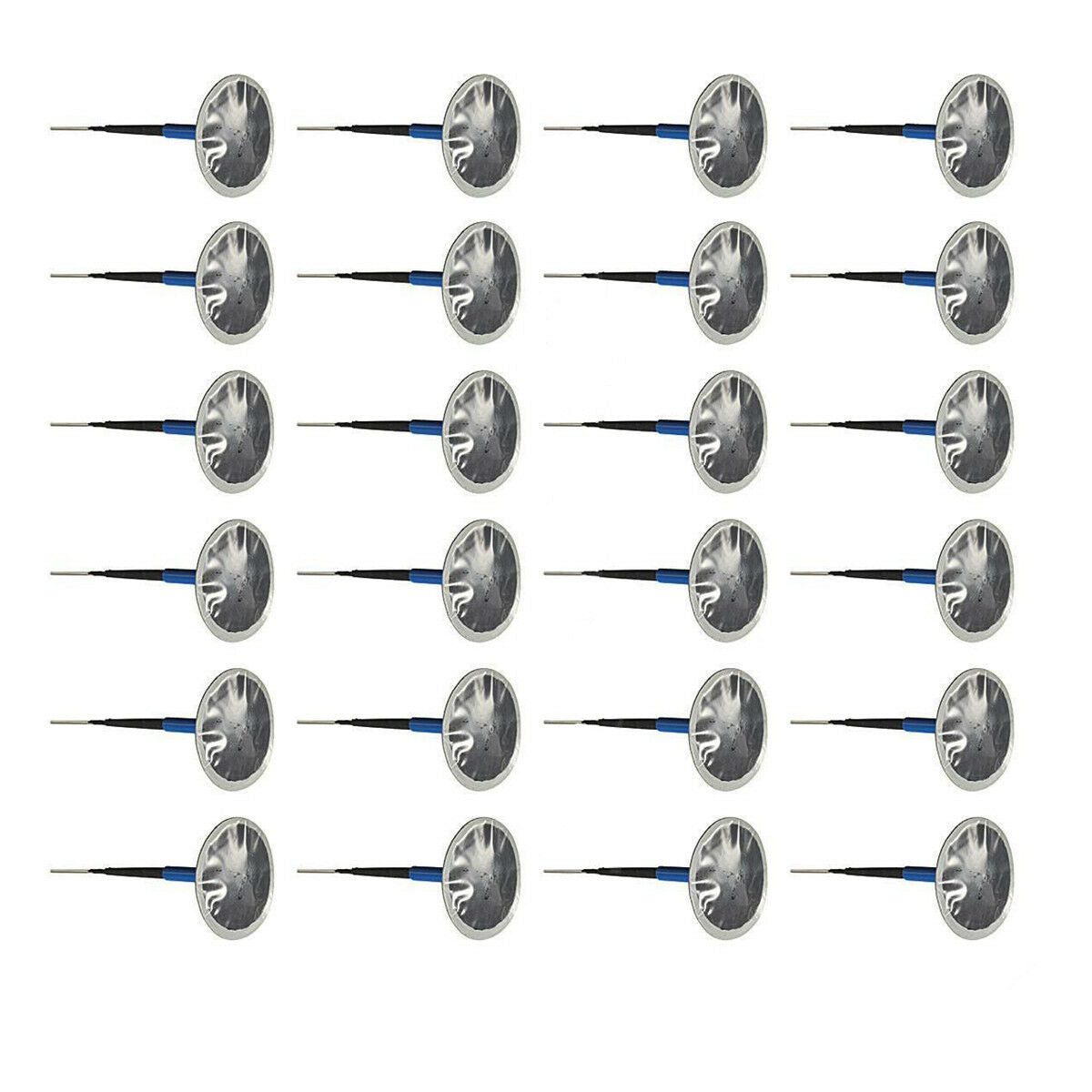 24pc Natural Rubber Car Tyre Puncture Repair Wired Plug Mushroom Patch Universal