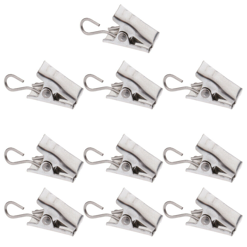 10 pack metal clips hooks for curtains & curtains curtain rings with clip heavy