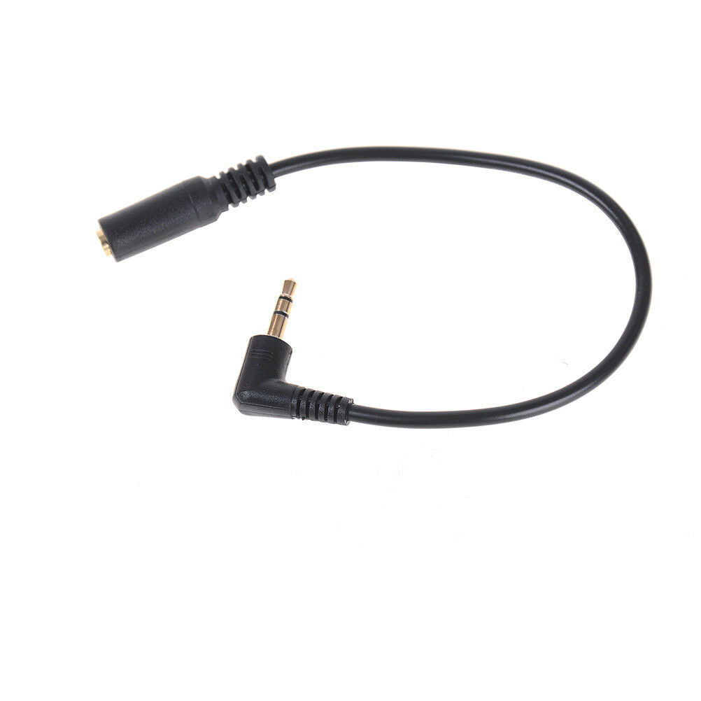 3.5mm 3pole Audio Stereo Male To Female 90Degree Right Angled Extension Cable Tt