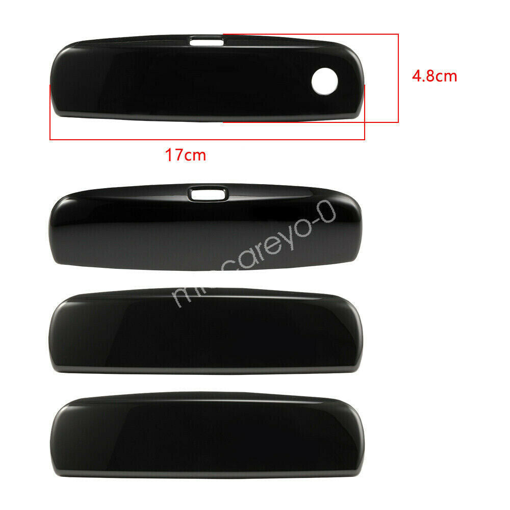 Gloss Black Door Handle Covers Decor Cover Trim For Dodge Charger 2011-2020