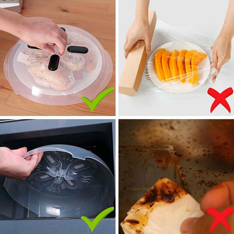 Lid Bell Magnetic Magnet Microwave Protection Splash New