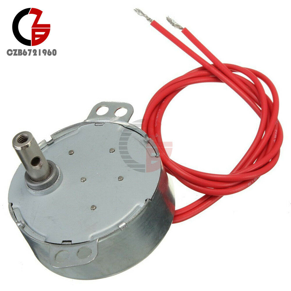 TYC-50 Synchronous Motor AC 12V 50/60Hz 5/6RPM CW/CCW 4W For Microwave Turntable