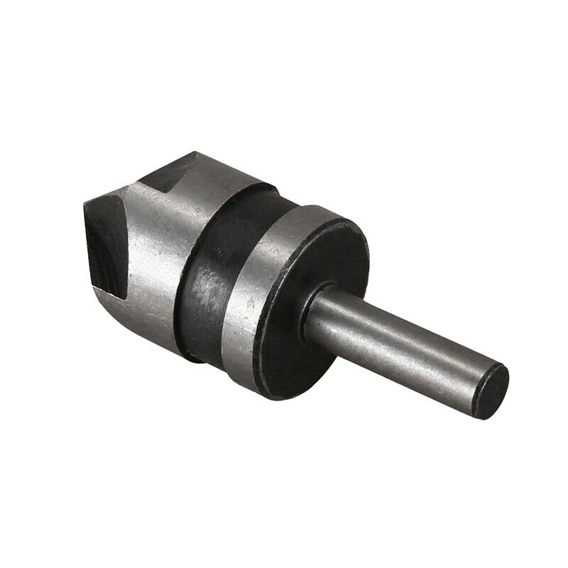 3pcs 5 Flute Countersink Drill Bit Set 90 Degree Chamfe Cutter For Wood Metal M2
