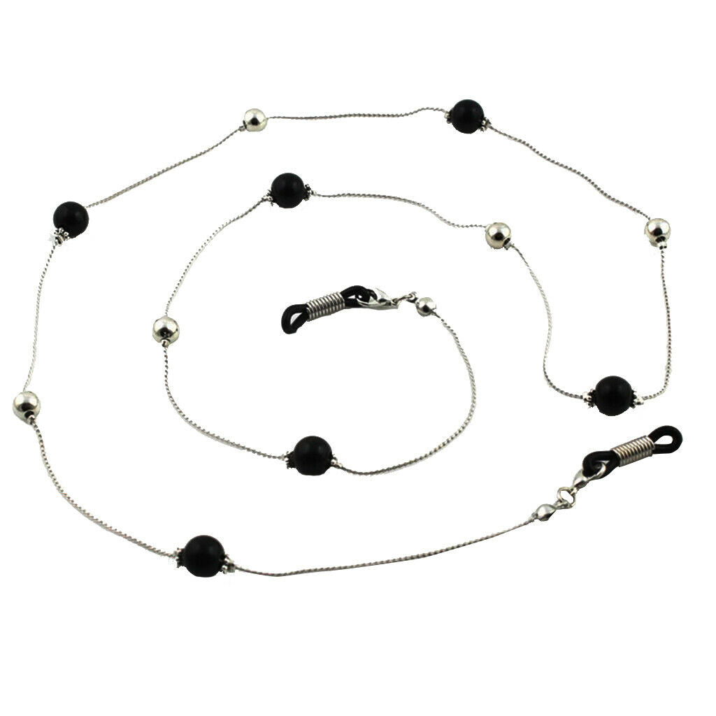 2pcs Beads Eyeglass Holder Strap Eyeglass Chains Sunglasses Spectacles Cords