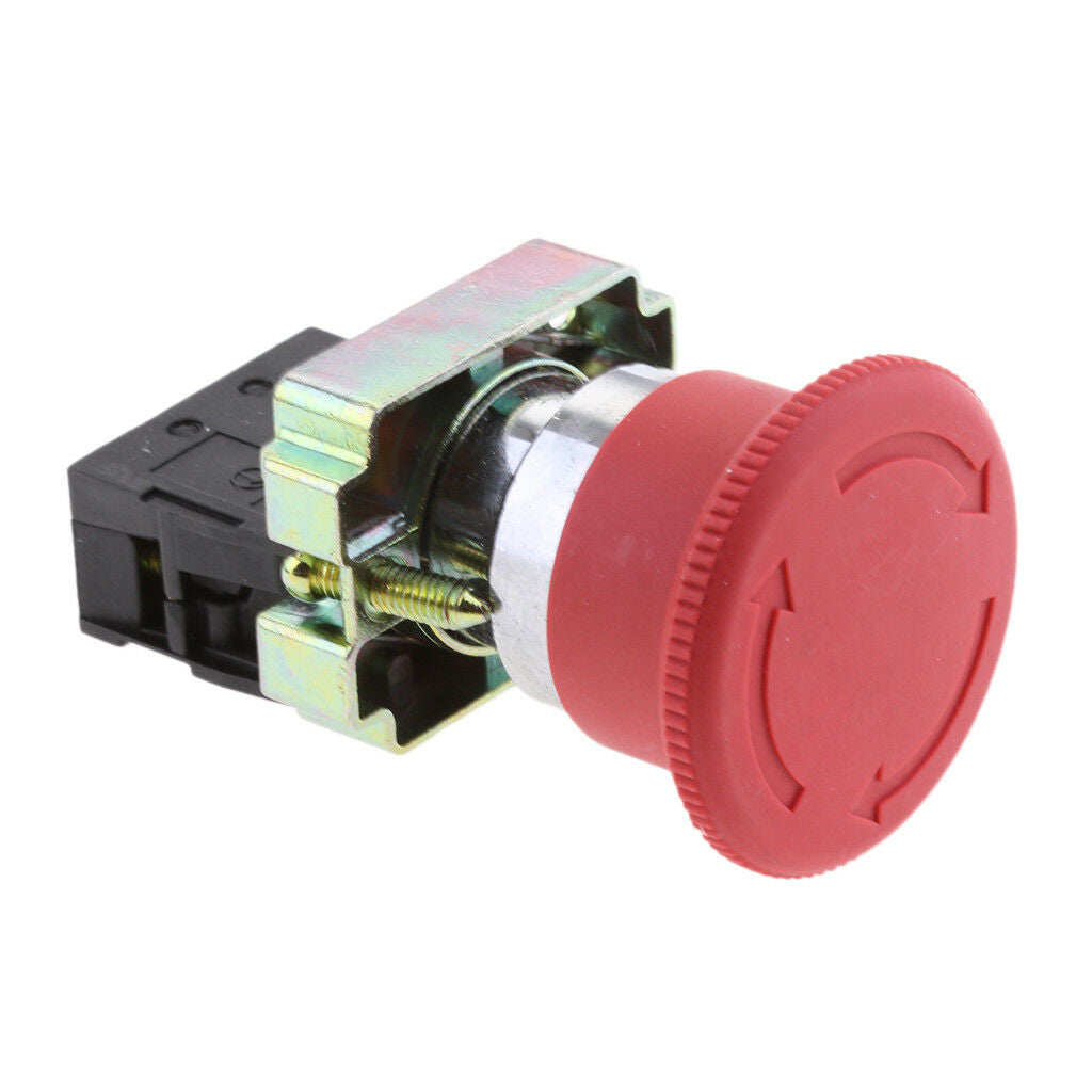 4Pack XB2-BS542 RED 2NC Emergency Latching Rotary Stop Push-button Switch