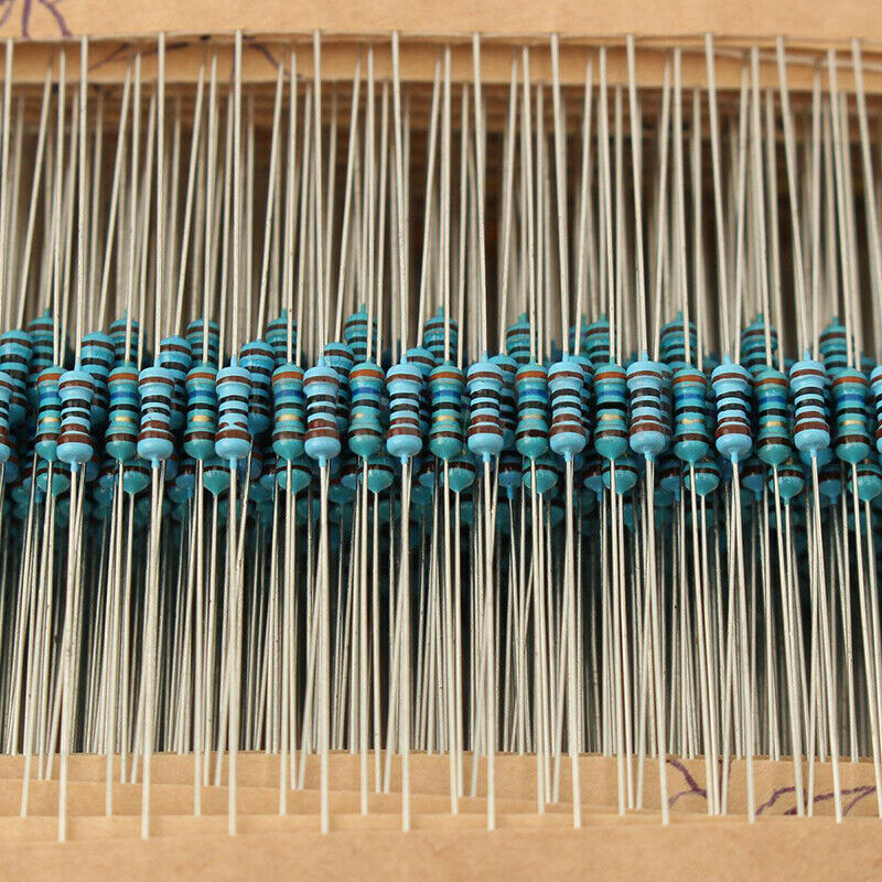 3120pcs 156 Values 1 ohm - 10M ohm 1/4W 1% Metal Film Resistors Assortment Kits