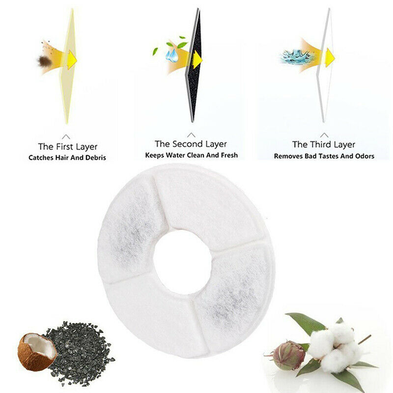 5Pcs Pet Water Dispenser Replacement Filters Activated Carbon Replaceme.l8