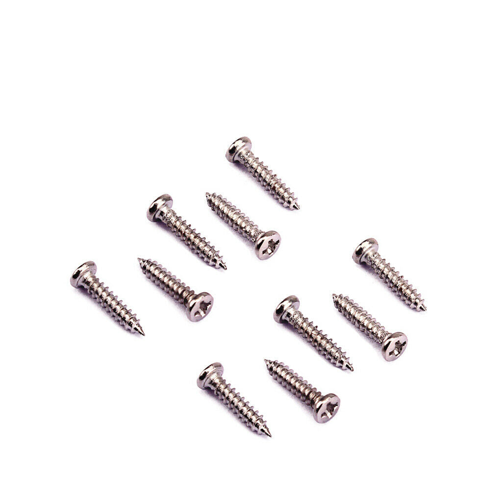 Pack of 200 Guitars Machine Heads Tuning Pegs Screws 11x2.2mm Nickel+Black