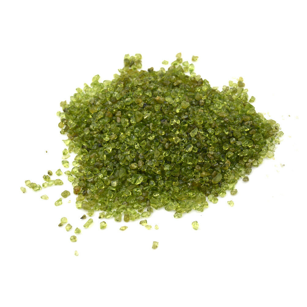50g Natural Peridot Olivine Quartz Stone Rock Chip Lucky Heal Stones.Miner.l8