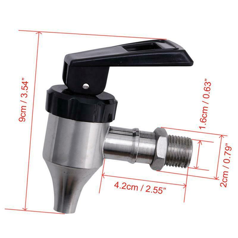 Stainless Steel Drink Dispenser Plastic Coffee Valve Wine Barrel Faucet / Spigot
