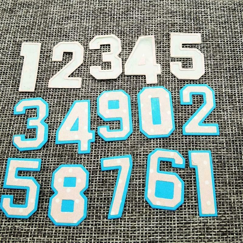 Number Metal Cutting Dies Stencil DIY Scrapbook Album Paper Card Template Mold