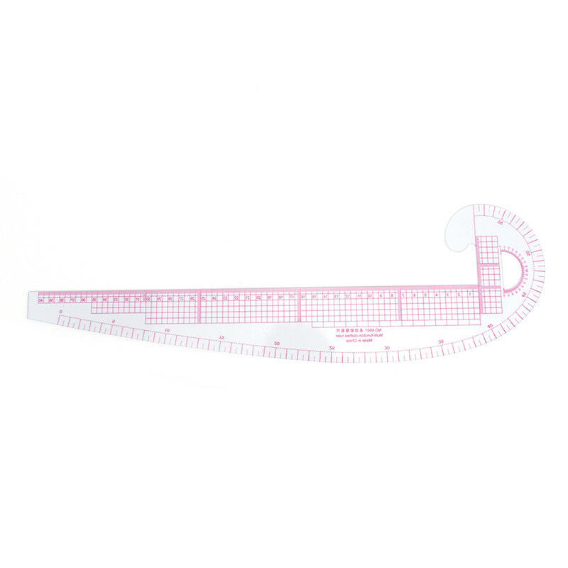 Styling design plastic ruler 3in1 french hip straight curve comma ruler tool FT