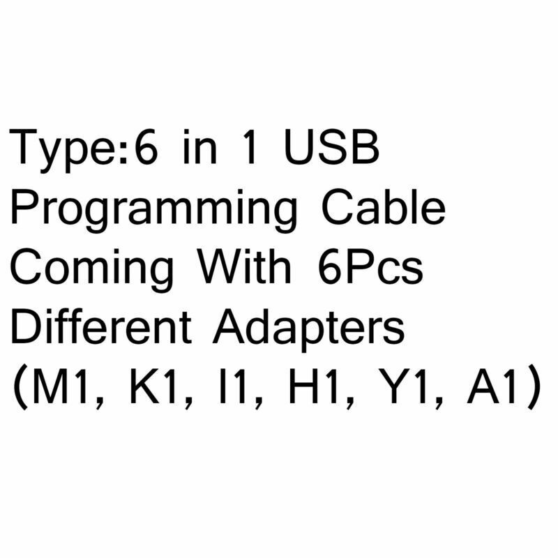 1Pc 6 in 1 USB Programming Cable For  HYT ICOM BAOFENG KENWOOD B5