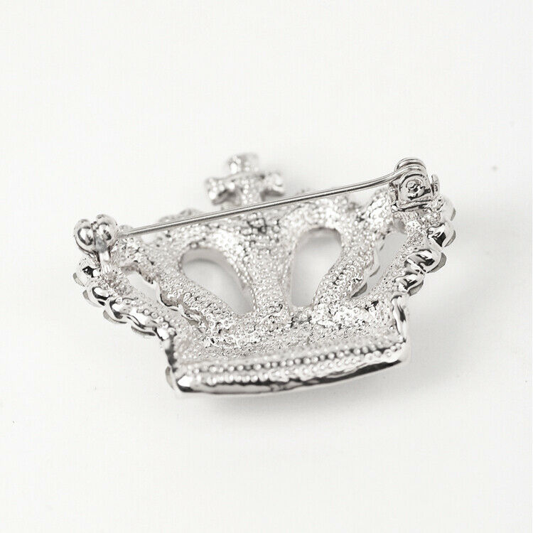Crystal Rhinestone Victoria King Queen  Wedding Bridal Brooch Pin Gift