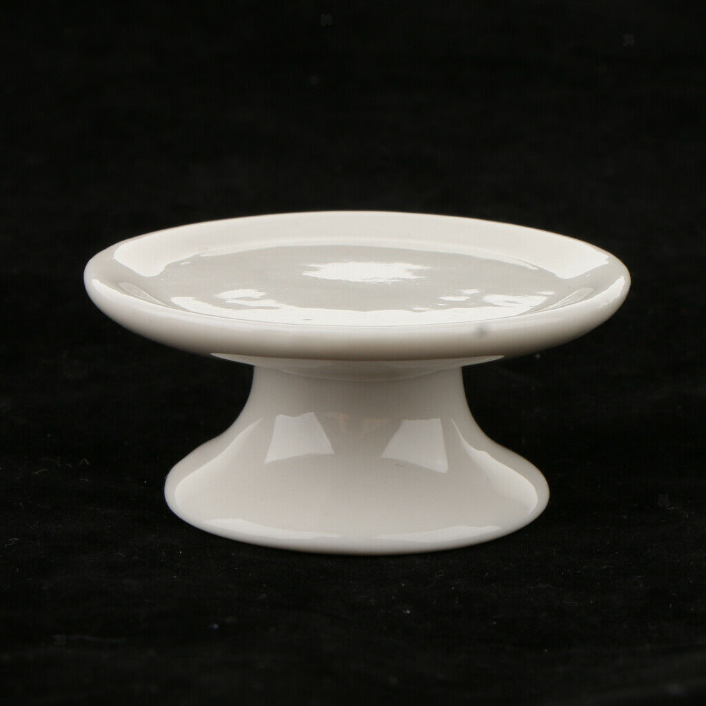 White Candle , 1'' Height, Ceramic Candlestick for Taper
