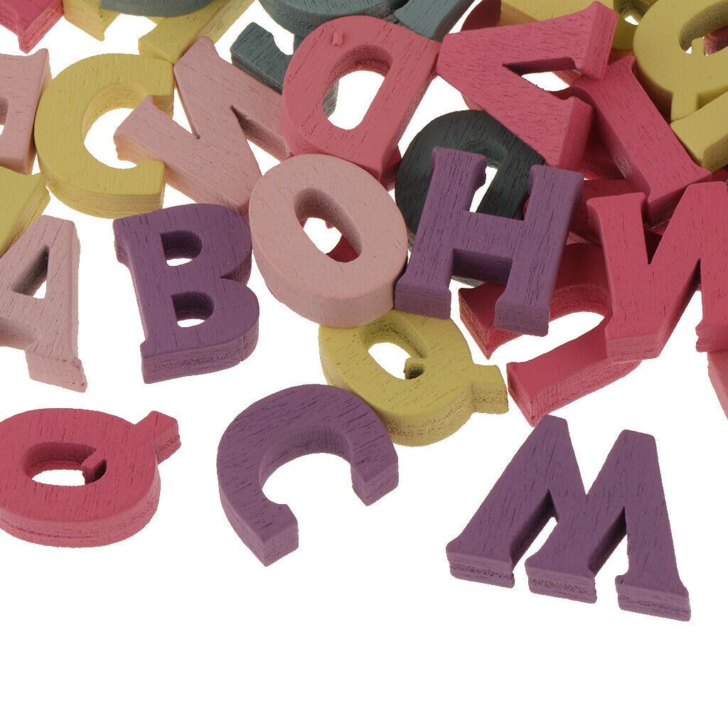 100pcs wooden alphabet letters for preschool kids toddler educational