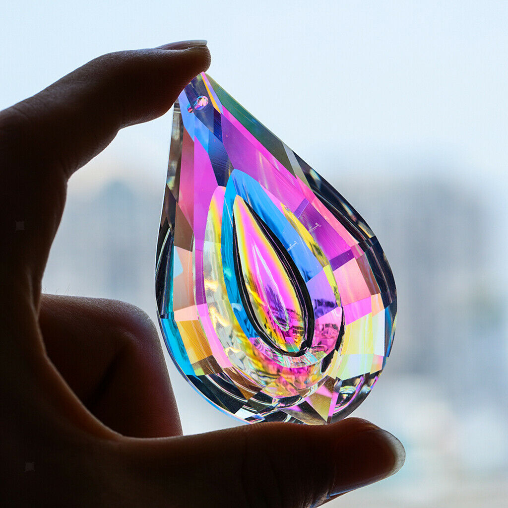 Clear Crystal Prism Ball Car Window Suncatcher Pendant Maker Feng Shui Parts