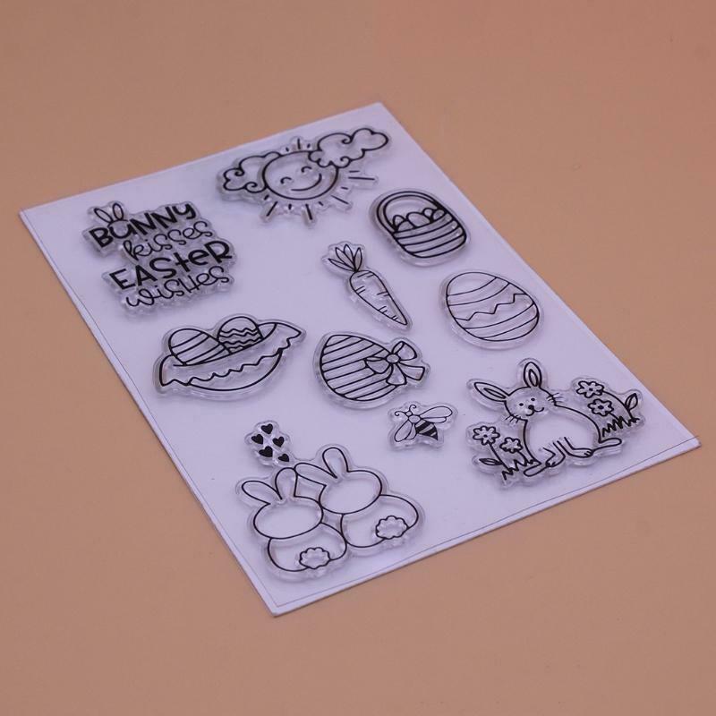 Easter Carrot Bunny Silicone Clear Seal Stamp DIY Scrapbooking Embossing Photo