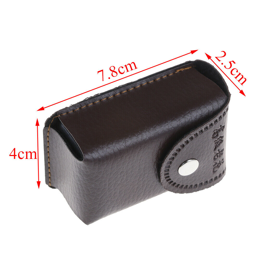 Faux Leather Press Buckle Folding Eyeglasses Case Glasses Box Presbyopic .l8