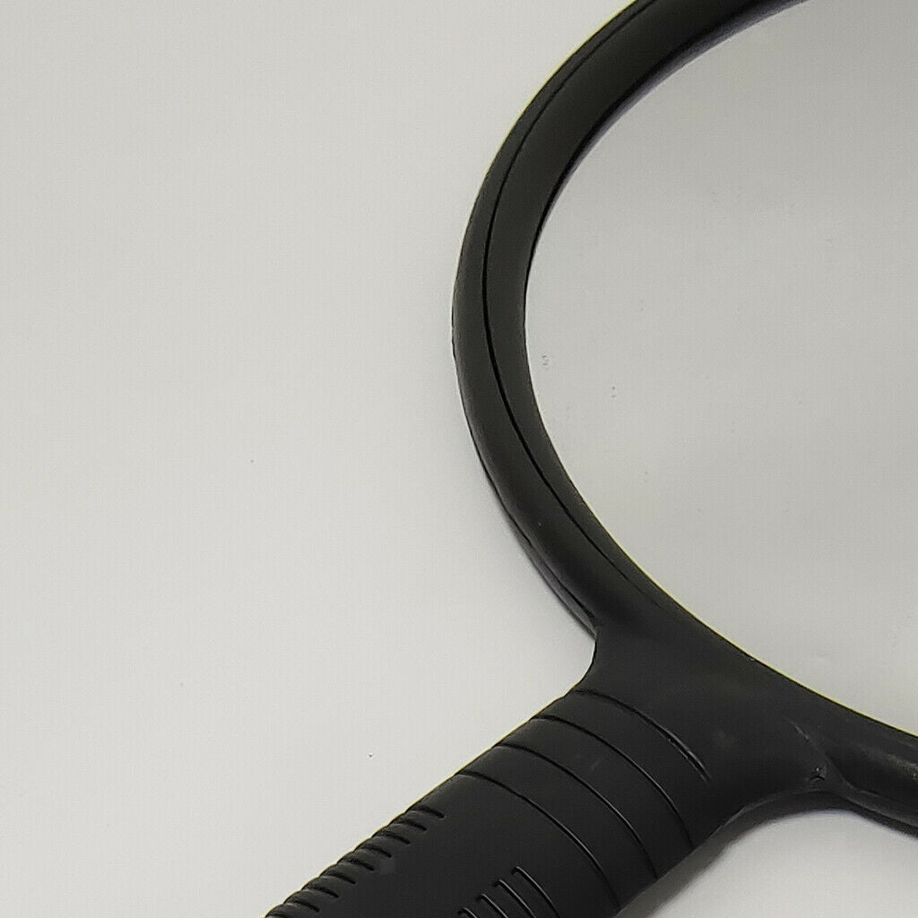 Round Hand Mirror Handheld Mirror with Handle for Hairdressers Large Viewing