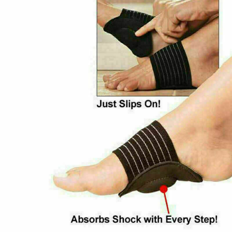 2pcs Cushioned Arch Supports Insoles Orthopedic Trainer Foot Care Sole Pad