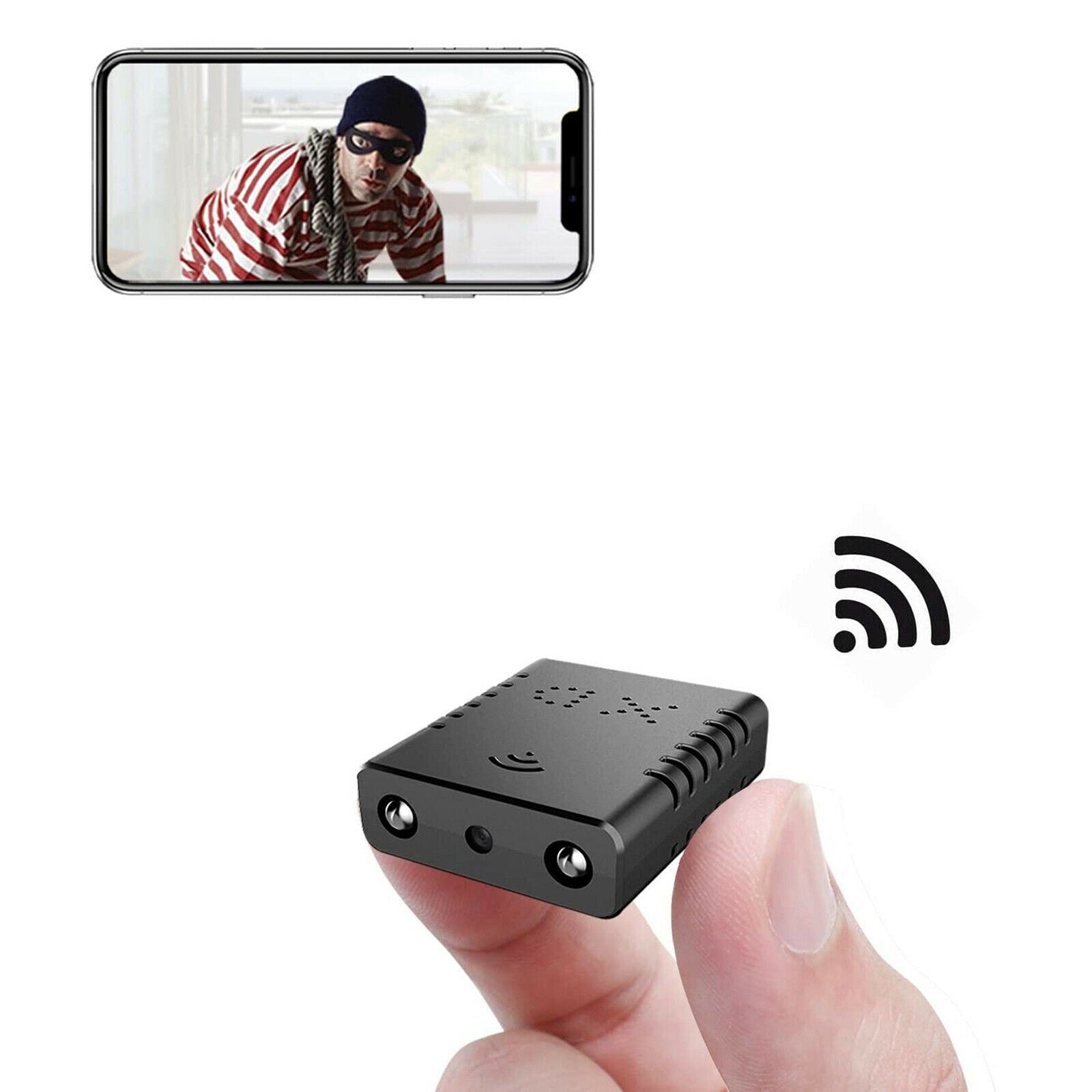 Mini Hidden Spy Camera Wireless Wifi IP Home Security 1080P HD DVR Night Vision