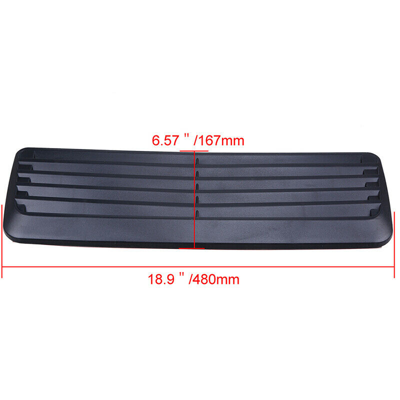 1pc Auto Car Decoration Air Vent Flow Intake Hood Bonnet ABS Black Universal Fit