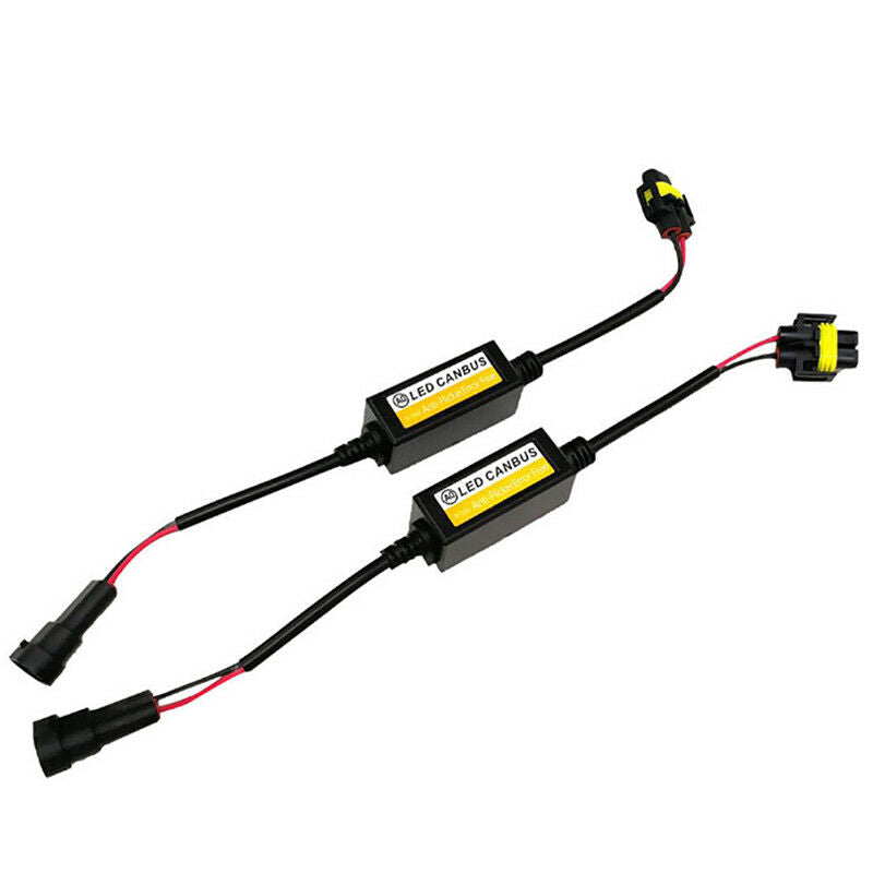2x H8/H9/H11 LED Headlight Decoder Anti Flicker Resistor Canbus Error CancelBDA