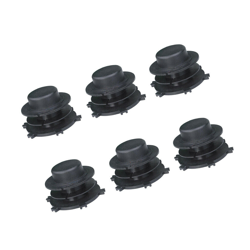 Set of 6 Spools Trimmer Head For Stihl Autocut 25-2 FS44 FS55 Black