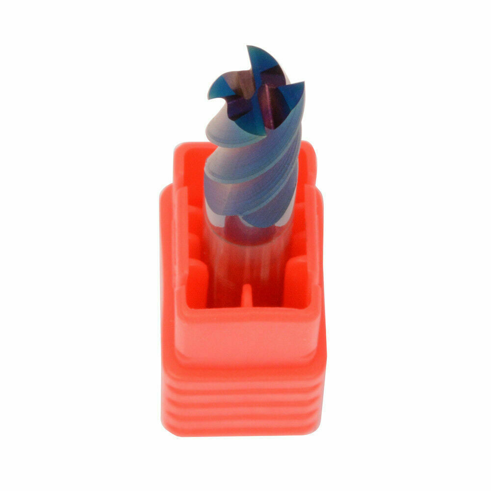 8mm HRC65 4F Nano Tungsten Carbide End Mill For Stainless Steel Milling Cutter