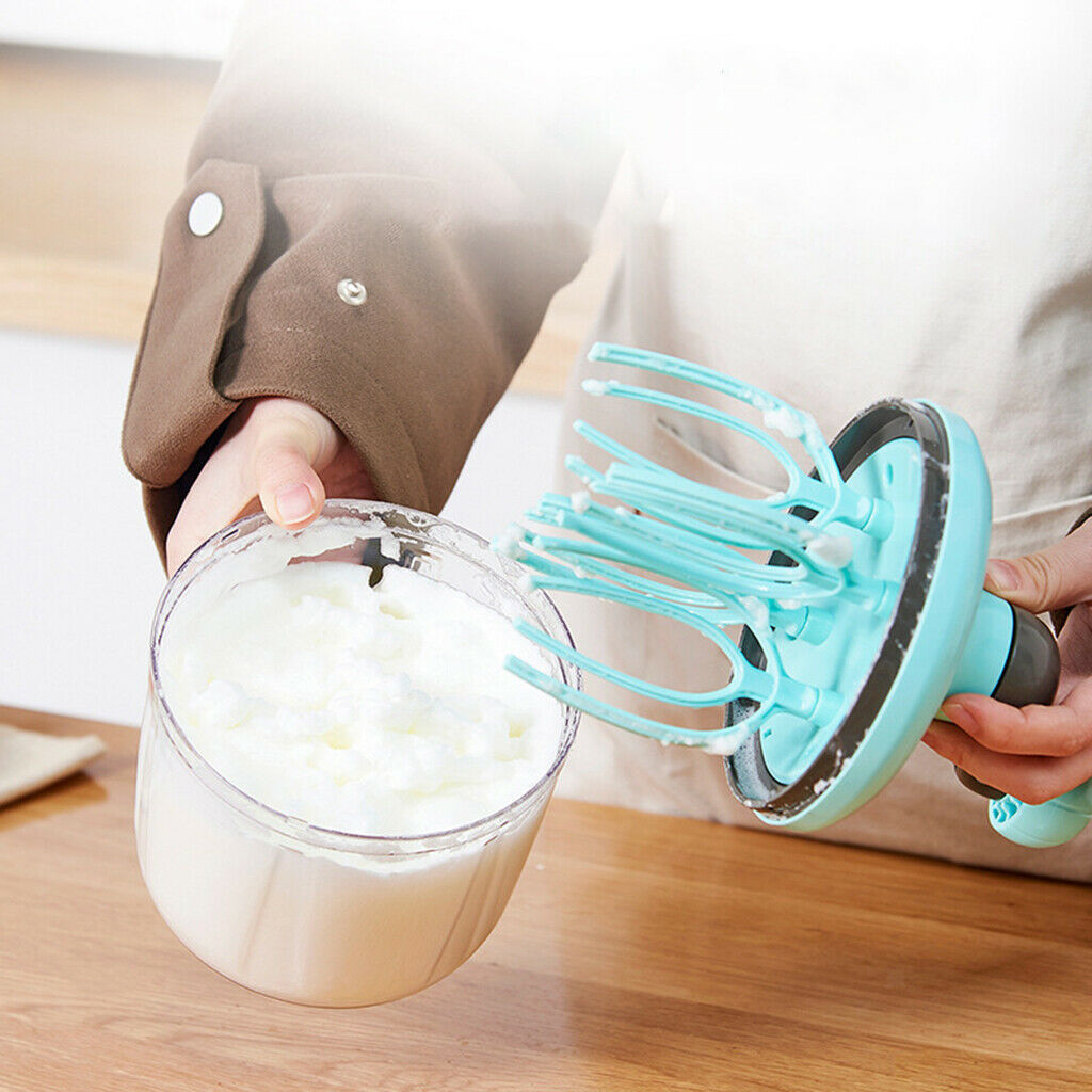Manual Egg Beater Hand-cranked Flour Whisk Eggbeater Blender Kitchen 1500ml