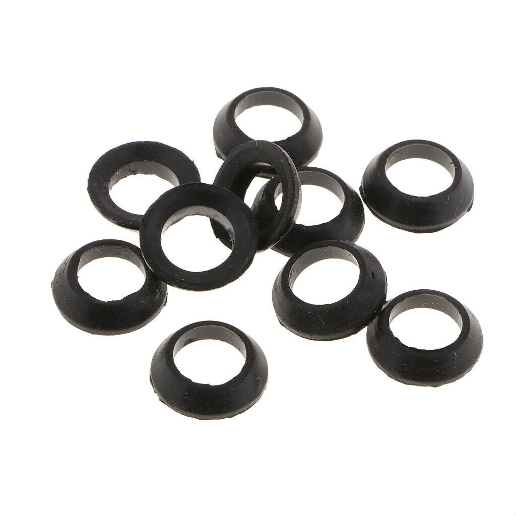 10 Pack Rubber Ring Trim Ring for Fishing Rod Building Repair Decorative