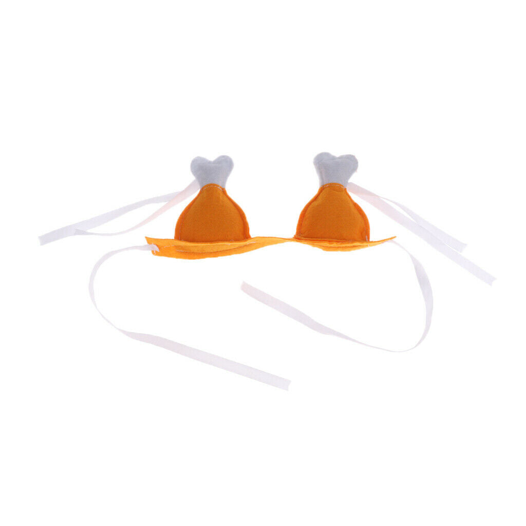 2 Pcs Chicken Leg Designed Hoop Headdress Wedding Christmas Halloween Funny