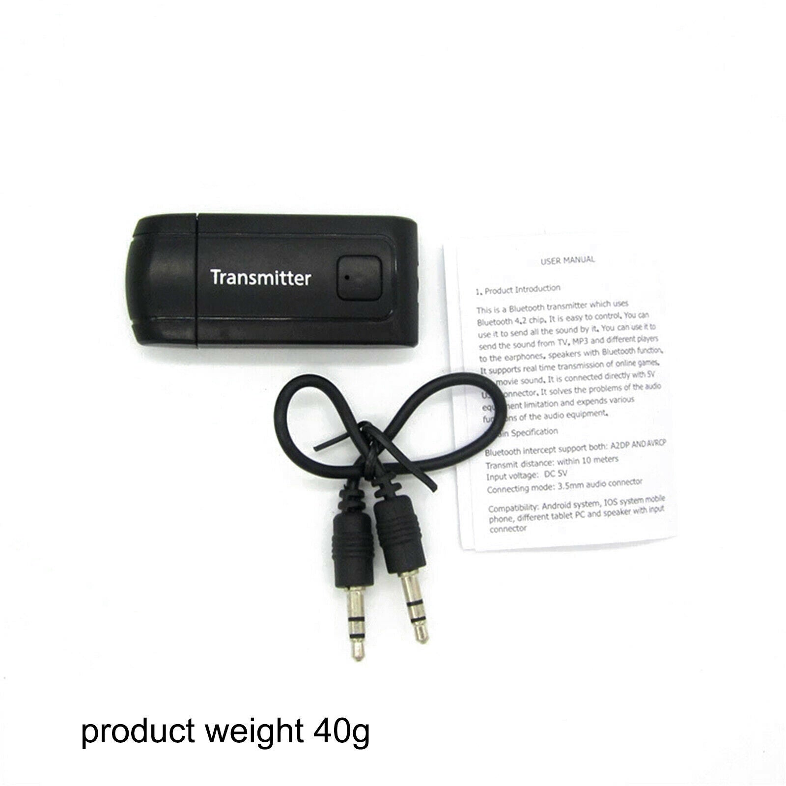 Wireless Bluetooth 5.0 Transmitter For TV Phone PC Stereo Audio Music Adapter