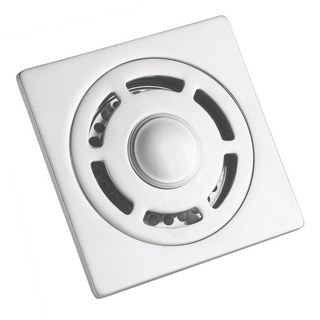 Stainless Steel Floor Drain Square Bathroom Wet Room Shower Drain #7